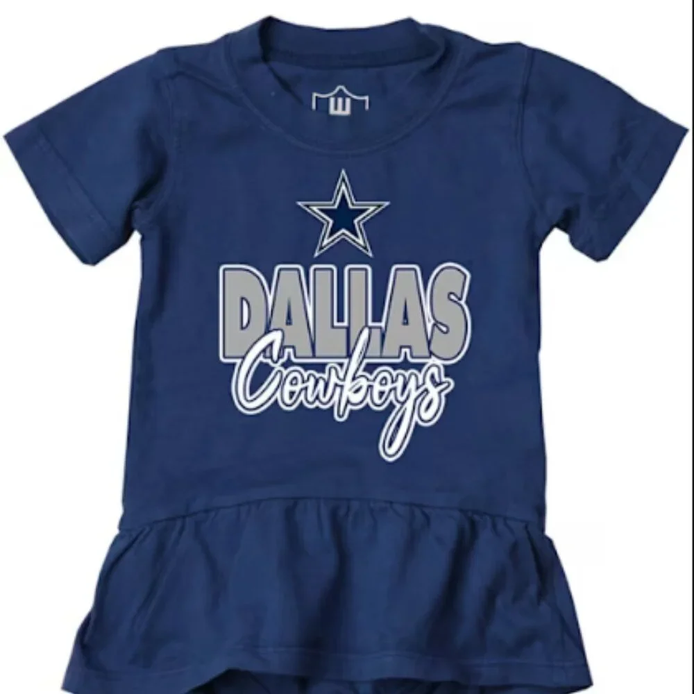 NWOT Wes and Willy Dallas Cowboys Baby Romper 18M